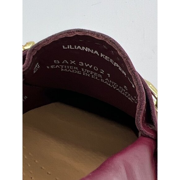 G.H. Bass Weejuns Burgundy Leather Womens Loafers Size 6M With Gold Bit Detail - Picture 13 of 13